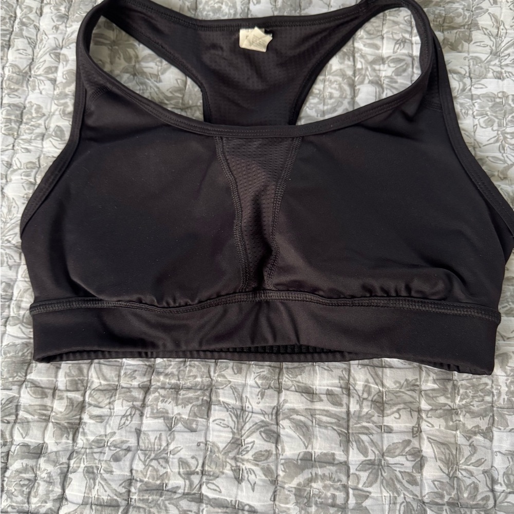 Fila Black Racerback Sports Bra